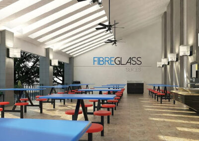 FIBREGLASS TABLE AND CHAIR SERIES